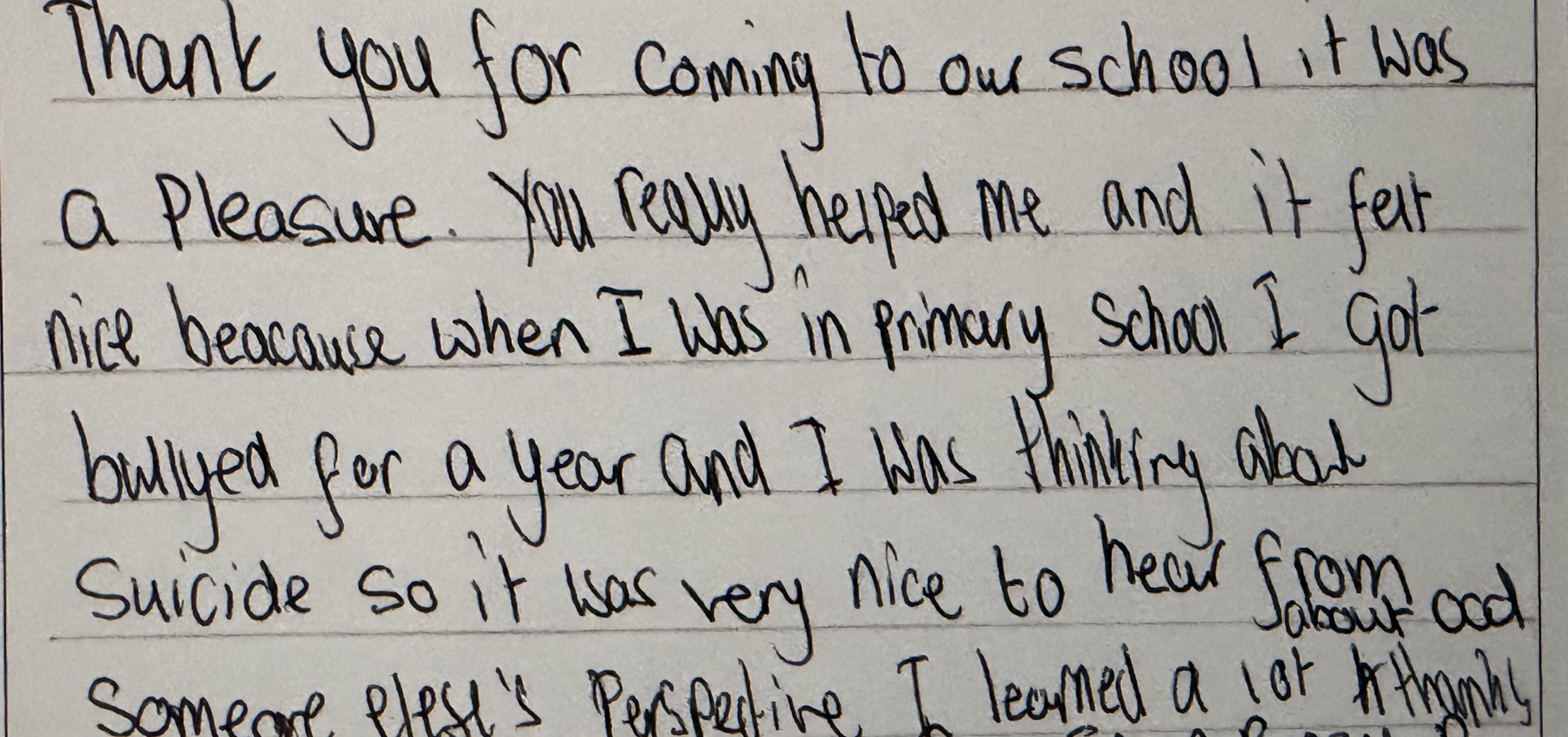 Handwritten note